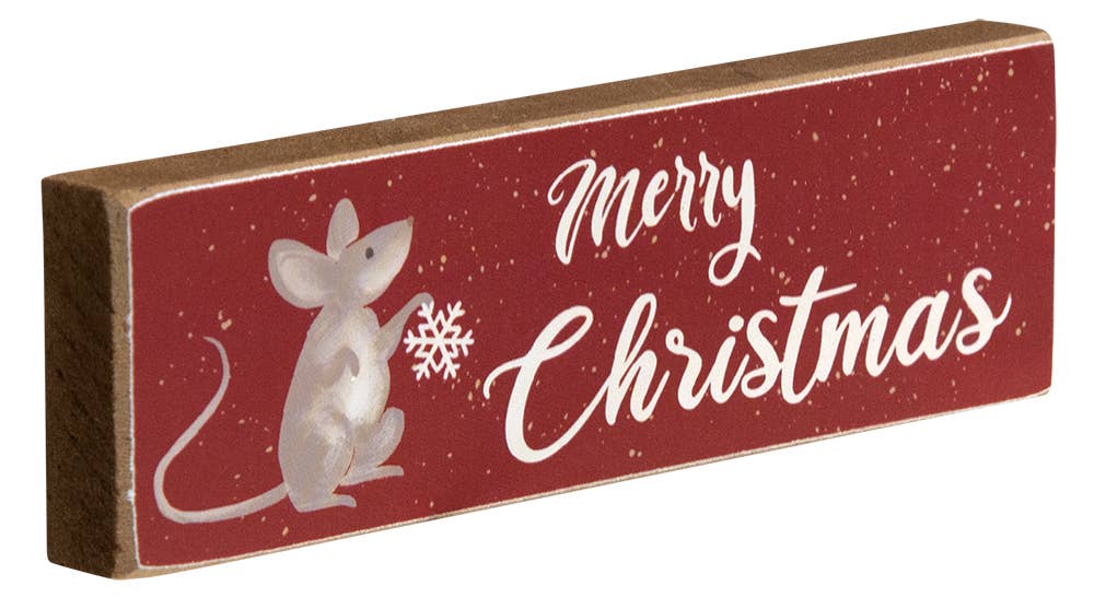 Silent Night Mouse Skinny Block, 3 Assorted