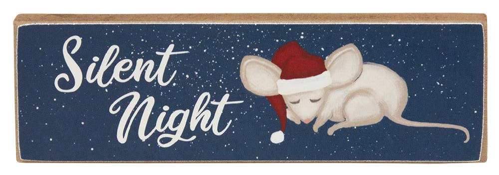Silent Night Mouse Skinny Block, 3 Assorted
